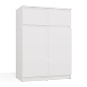 Cassettiera MALWA 2dd2s mobile 2 ante 2 cassetti per soggiorno bianco