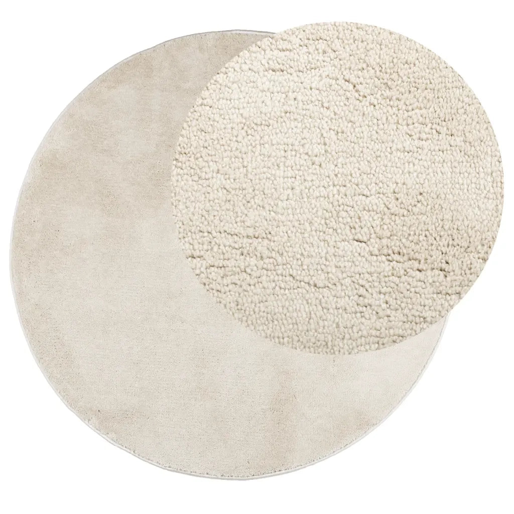 Tappeto OVIEDO a Pelo Corto Beige Ã˜ 120 cm