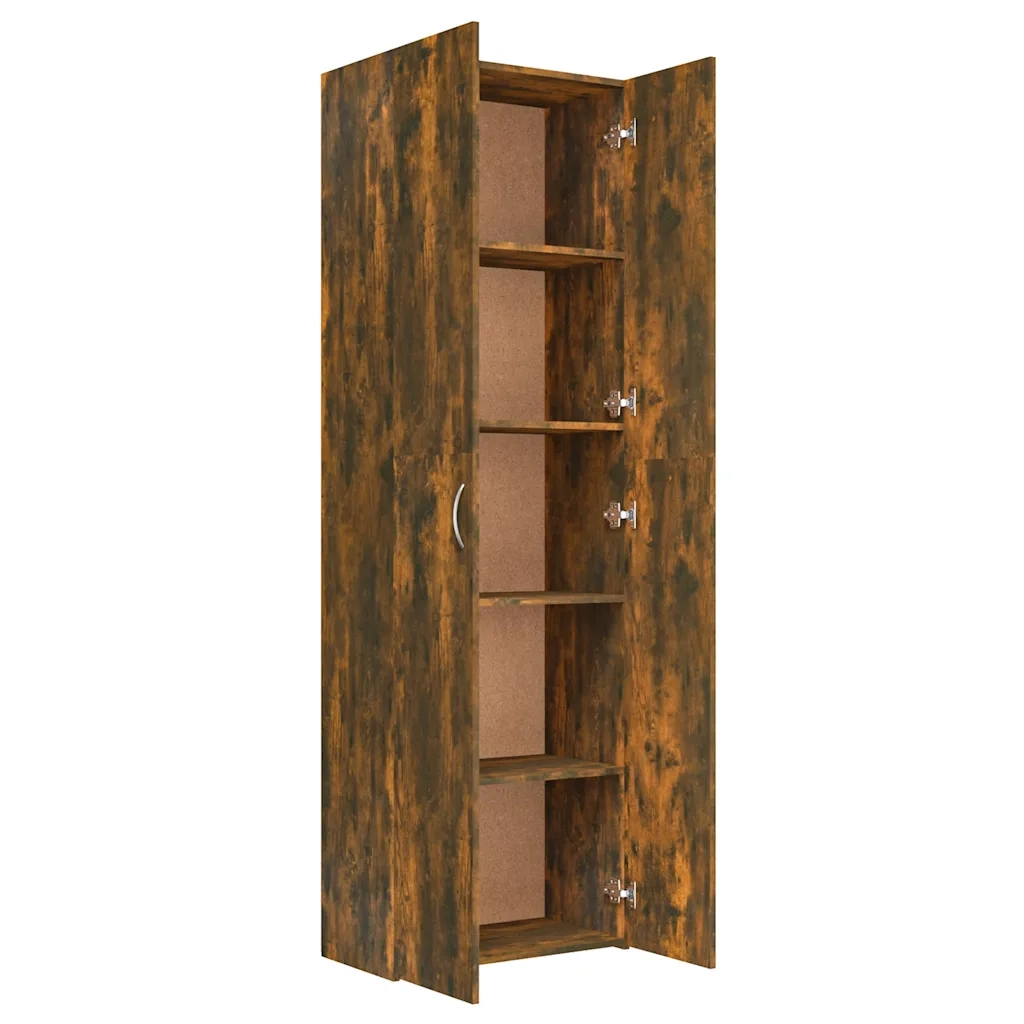 Armadio per Ufficio Rovere Fumo 60x32x190 cm Legno Multistrato CFW3778945