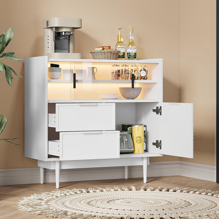 Armoire de bagno con illuminazione - Xylo - 80 cm