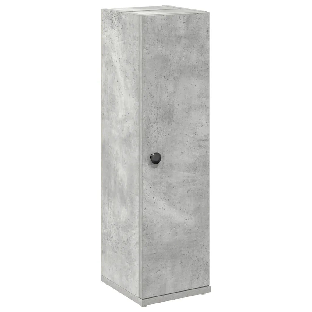 Mobile da Bagno | Armadio da bagno con Portarotolo Grigio Cemento 20,5x22x72 cm