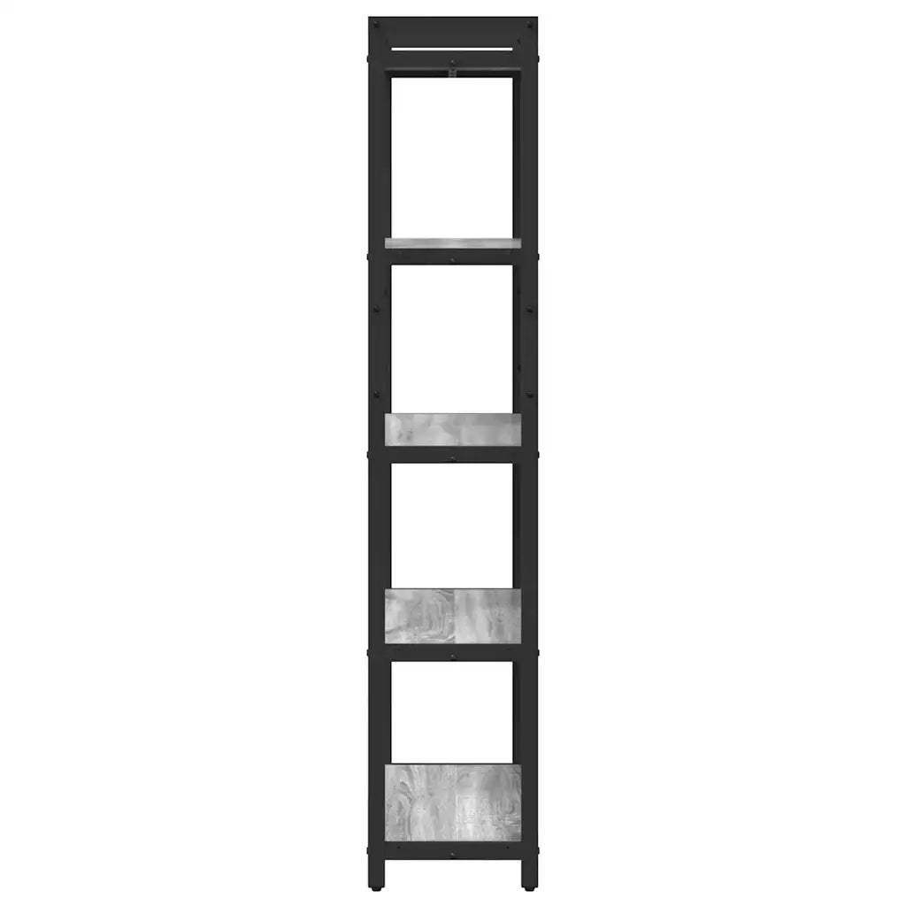 Libreria-Scaffale per Libri-Mobile di Stoccaggio Grigio sonoma 60 x 30 x 155 cm Legno multistrato
