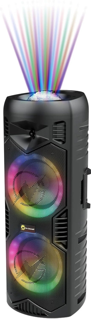 N-Gear LGP-5150 Black altoparlante Bluetooth portatile per party 200 W, sensibilità 87 dB, batteria 7,4 V / 3000 mAh, stereo TWS, luci LED, connessioni USB microSD AUX