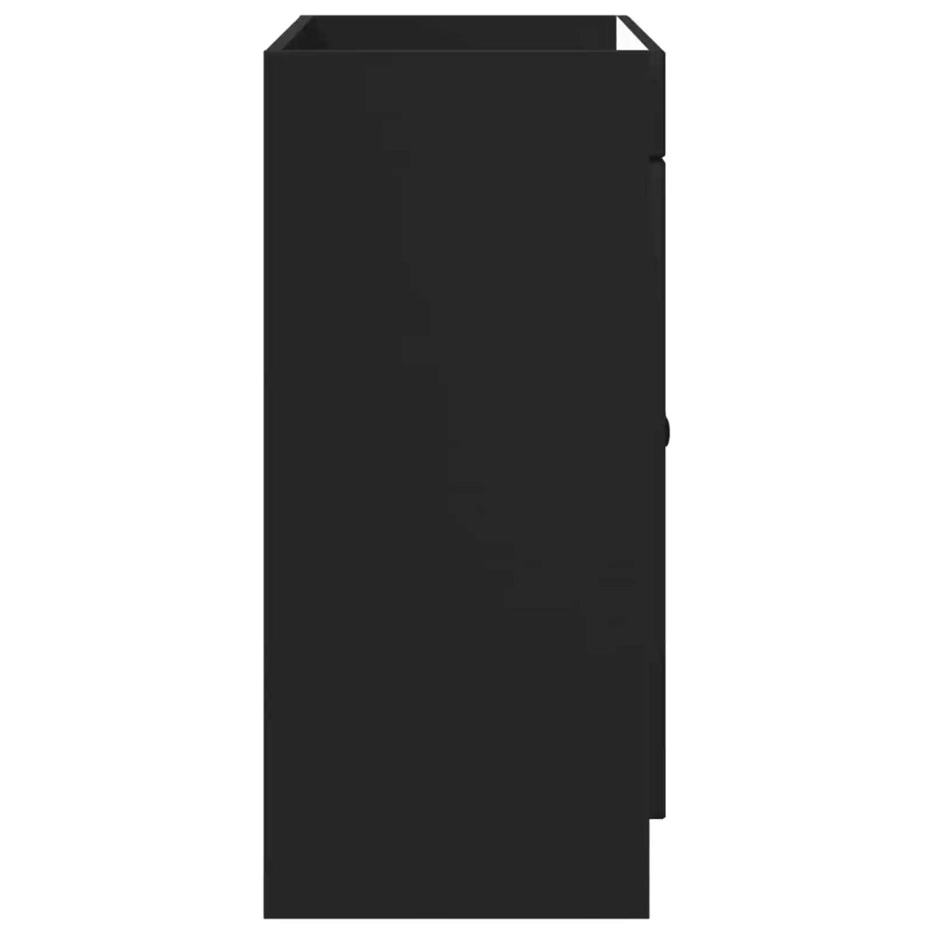 Mobiletto da bagno sotto il lavello Nero 56 x 37,5 x 81 cm 890065