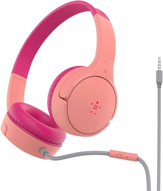 Cuffia per bambini con cavo - Cuffia per bambini - Cuffia per computer con cavo - Regolazione del volume sicura - Scuola - Tablet - Laptop - Viaggi - Ascolto della musica