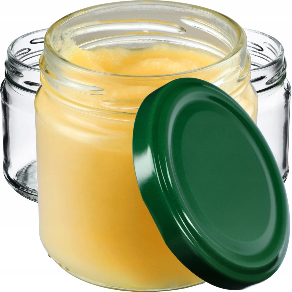 Barattoli per conserve KADAX Lerma 200 ml 50 pezzi 66 mm + coperchi verdi