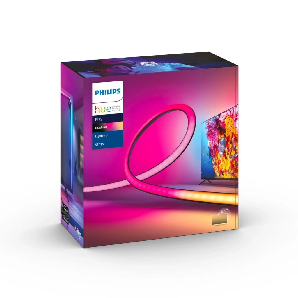 Philips 8718699784751 Hue White and Color Ambiance Gradient Lightstrip Striscia LED intelligente 20 W 1100 lm Bluetooth Zigbee colore Nero
