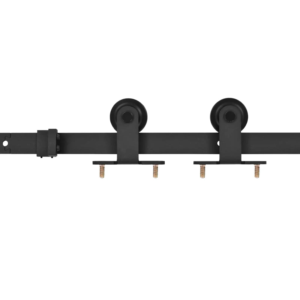 Porta scorrevole Naturale e Nero 90 x 210 cm 3444978