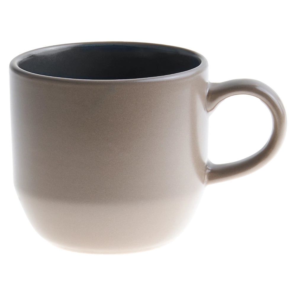 Servizio da tavola 16 pezzi in gres beige e blu elegante per cucina e sala da pranzo con finitura smaltata colorata per 4 persone