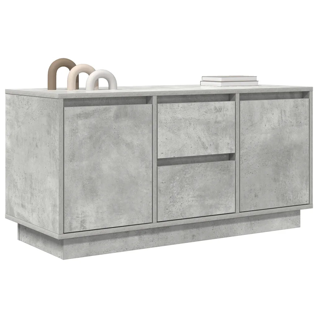 Mobile Porta TV con Luci LED Grigio Cemento 100x41x50 cm 861412