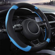 Stuzzicheria per auto con protezione per volante, imbottitura microfibra pelle universale 37-38cm/15" antiscivolo, respirante e duraturo (giallo)