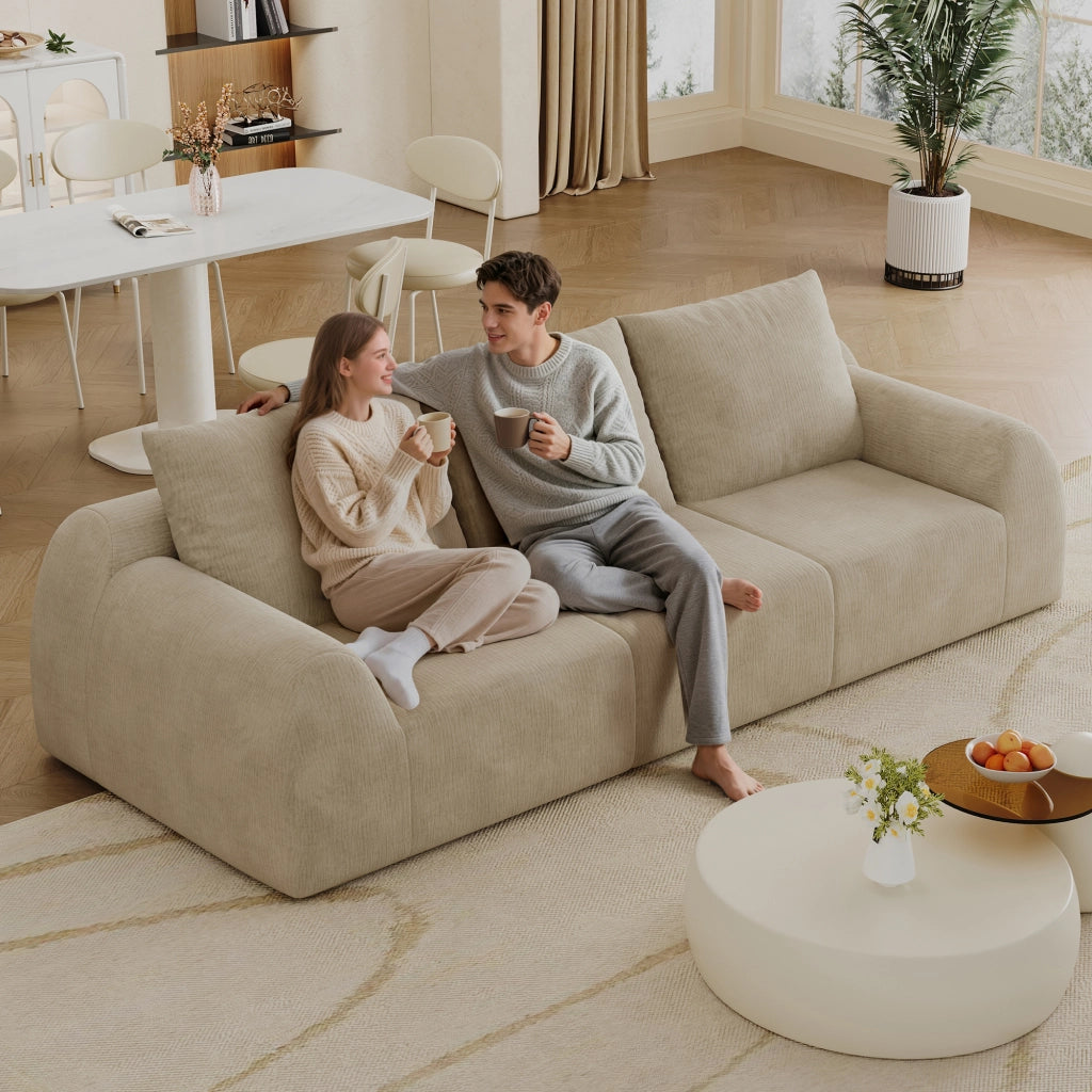 Divano compressione senza montaggio ¨C Minimal ¨C Khaki 257cm