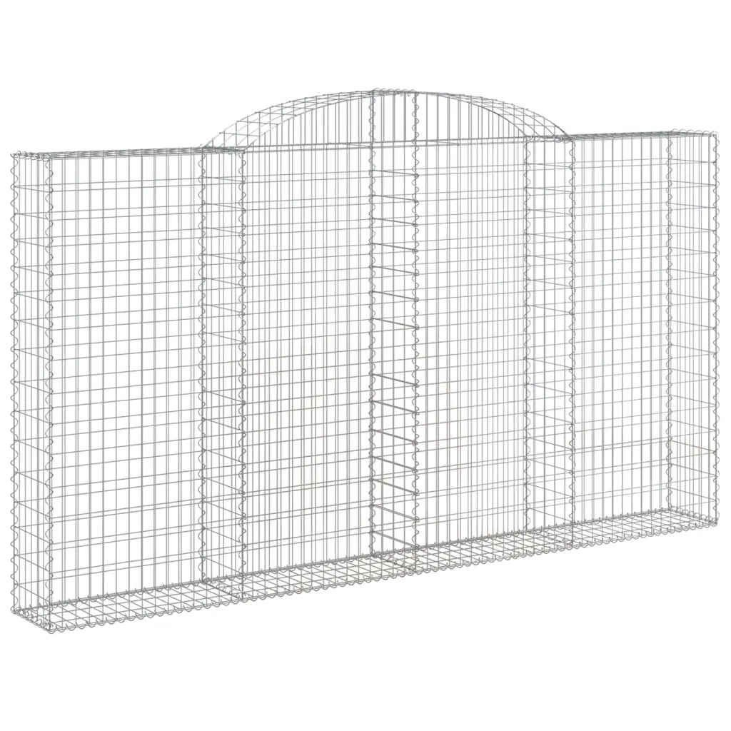 Cesti Gabbioni ad Arco 7 pz 300x30x160/180 cm Ferro Zincato 3146580