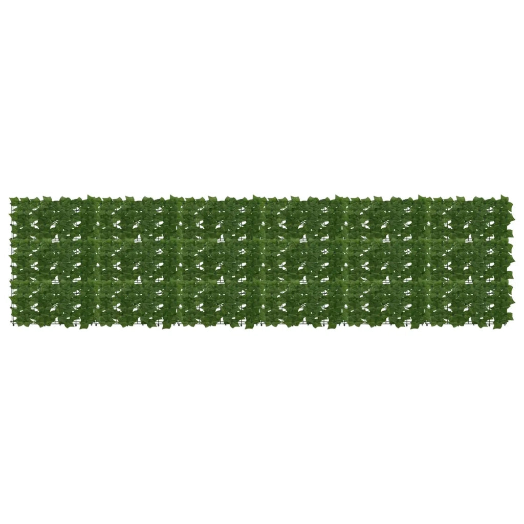 Schermo per balcone con foglie Verde 300 x 75 cm