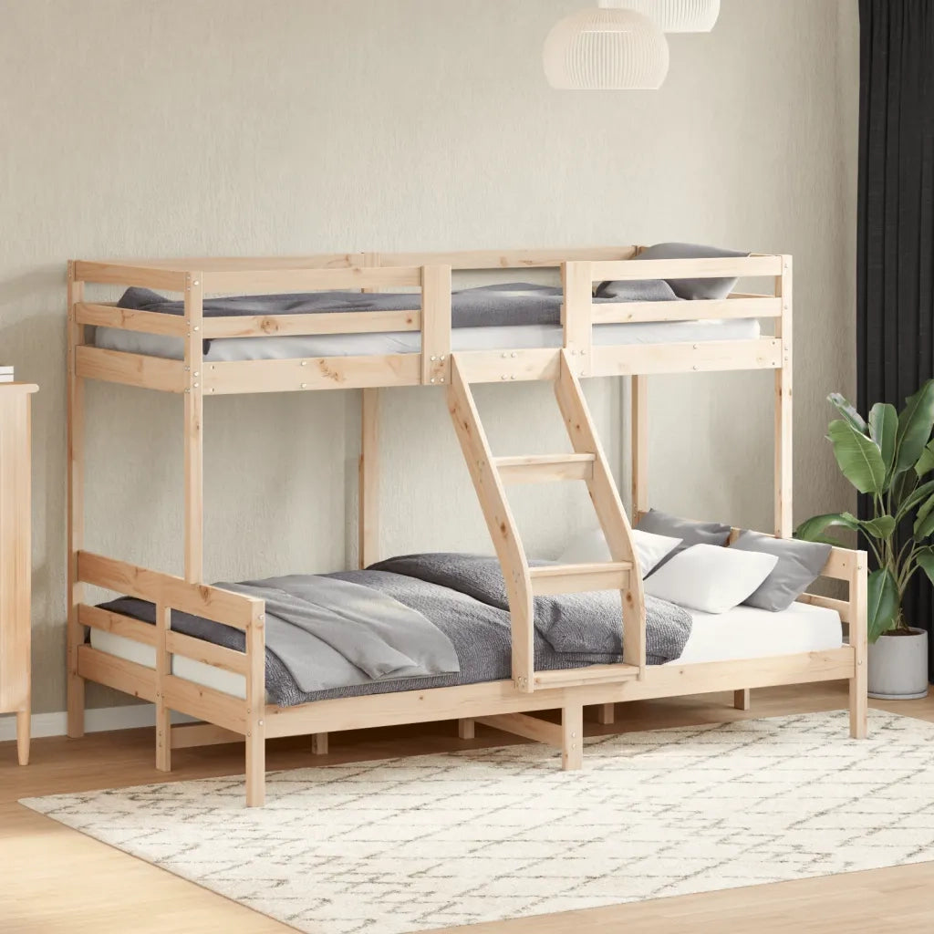 Letto da camera | Letto a Castello 80x200/120x200 cm in Legno Massello di Pino