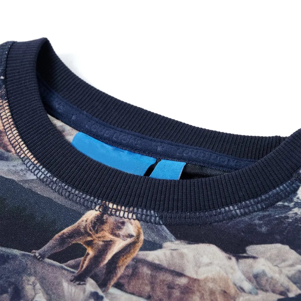 Felpa per Bambini Blu Marino 128 12787