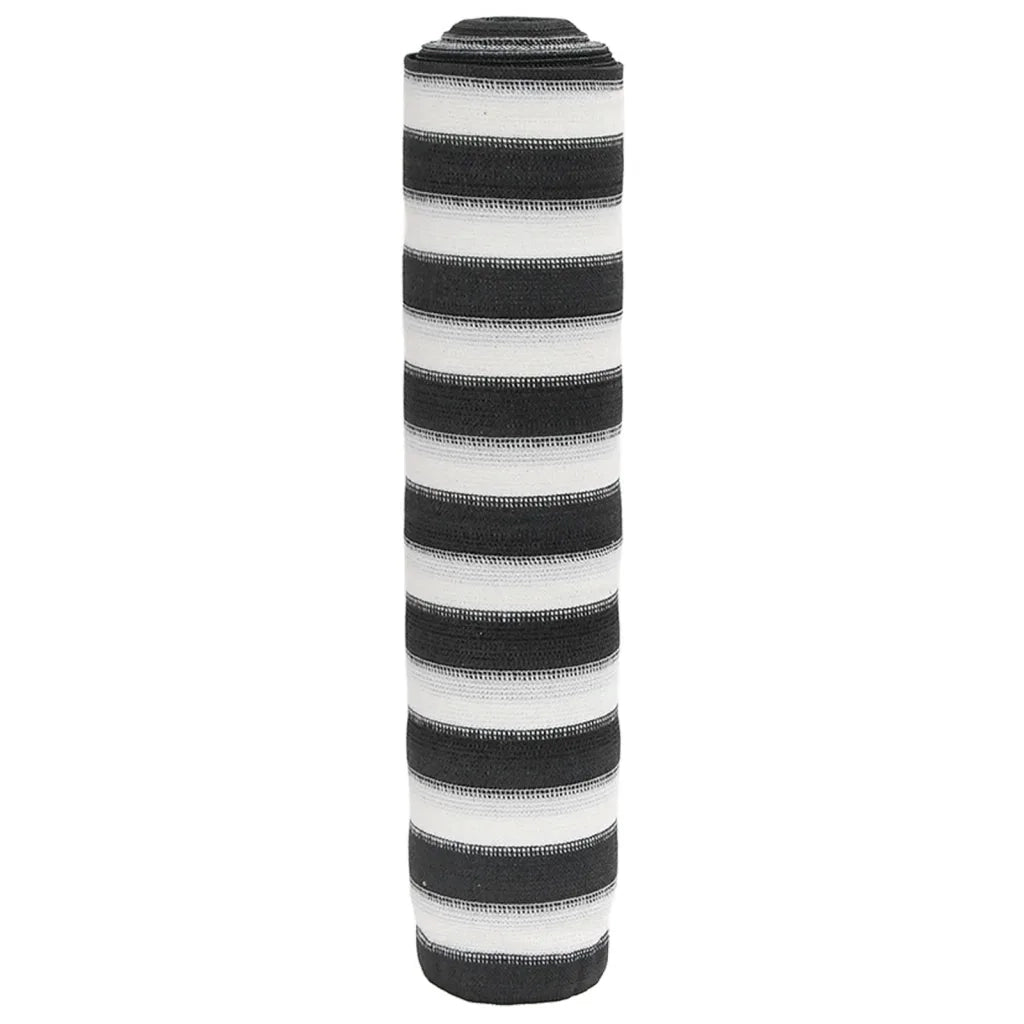 Rete per Privacy Antracite e Bianca 1x10 m in HDPE 195 g/mÂ²
