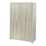 Armadio mobile 4 ante 107x41x162H cm in kit di montaggio colore Pino chiaro