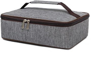Contenitore di Picnic a Isolamento Termico - Borsa di Packed Lunch - Ideale per Lavoro e Scuola - Grigio - Contenitore di Picnic a Isolamento Termico - Utile per Picnic e Attività all'Aperto...