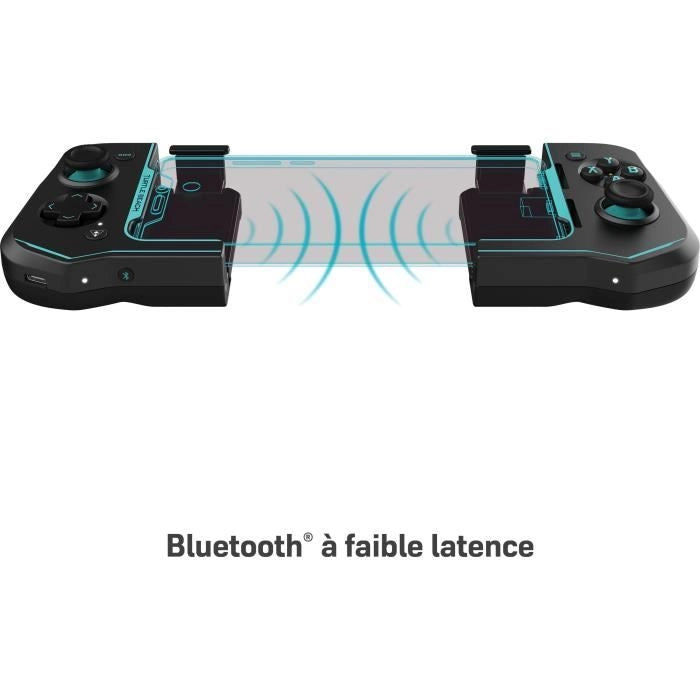 Controller di gioco mobile Android - Turtle Beach Atom - Bluetooth - Nero/Ciano