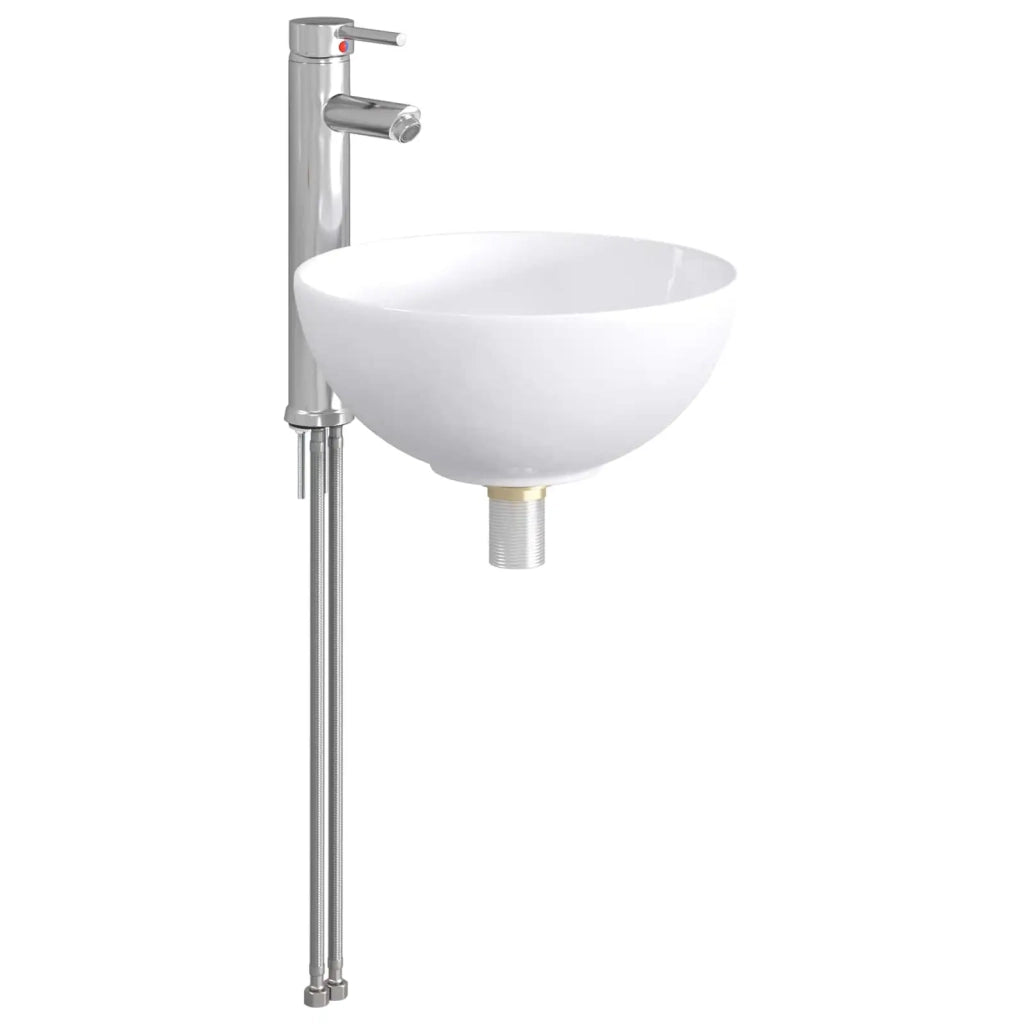 Lavabo da bagno Cromato 32 x 32 x 13 cm Metallo CFW5238450