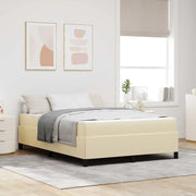 vidaXL Letto a molle Crema e Nero 160 x 200 cm