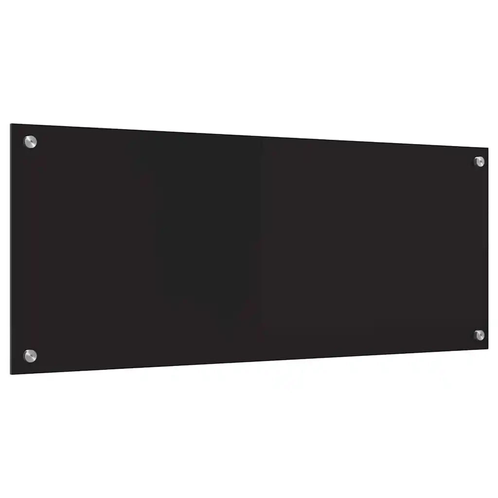 Schienale da cucina Nero 100 x 40 cm vetro temperato CFW3838399