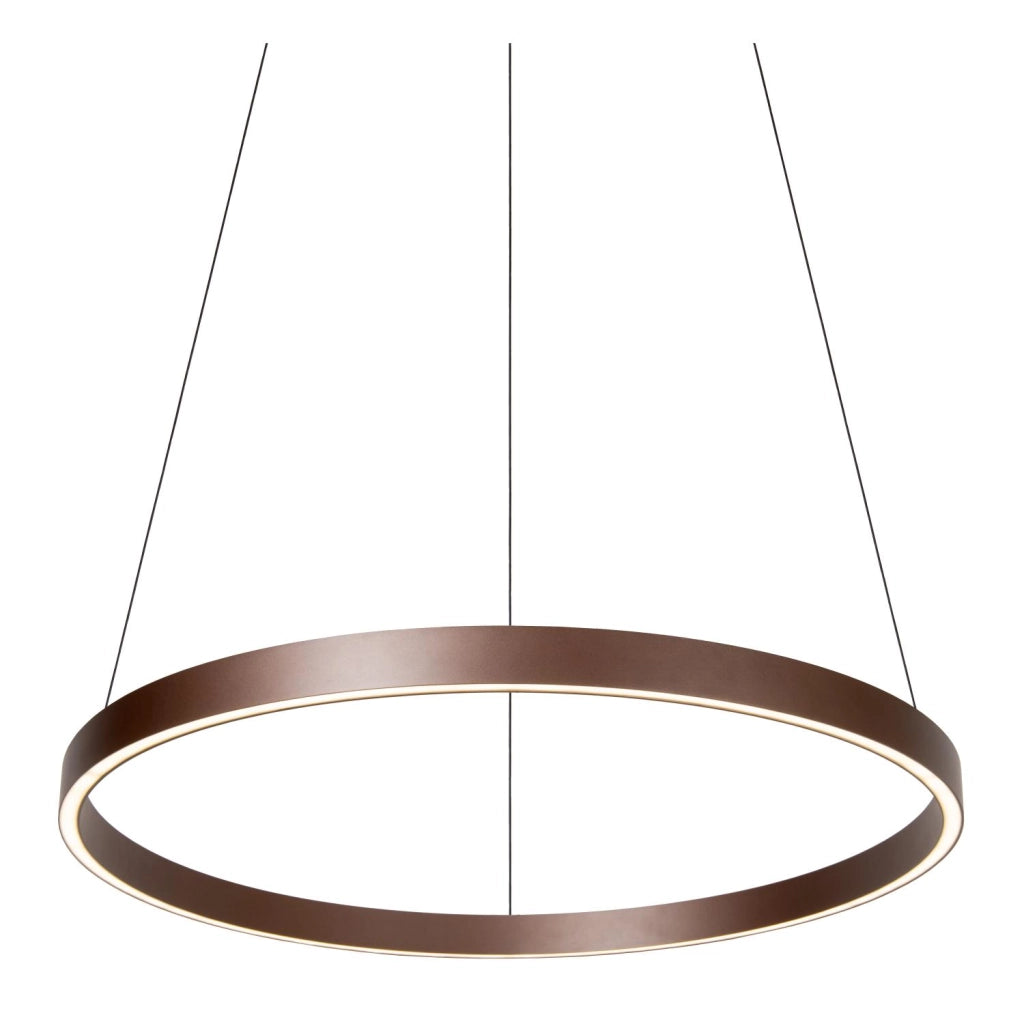 Lampada sospesa ring ruggine LIANE LED 80 cm Lucide
