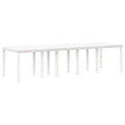 Tavolo da Giardino | Tavolino da esterno Bianco 300 x 100 x 73 cm polyrattan