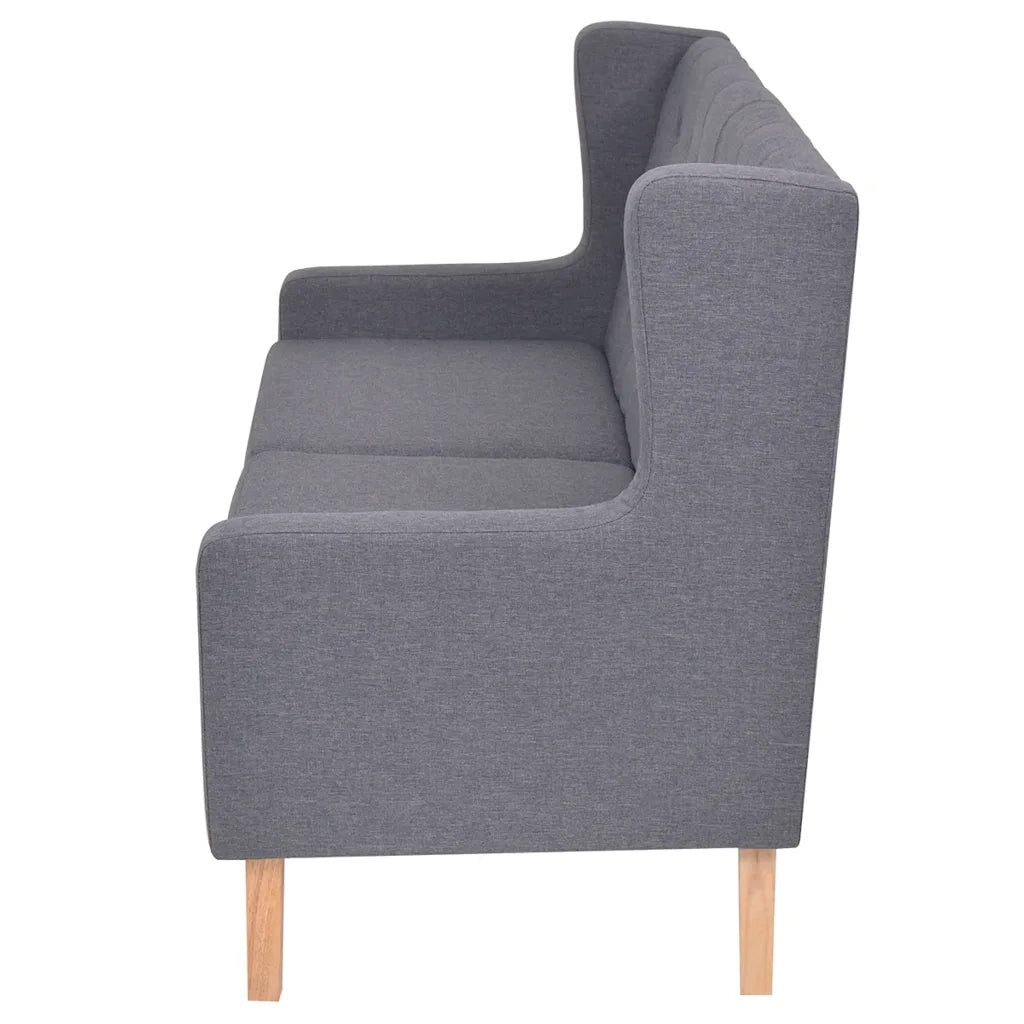 Set Divani 3 pz in Tessuto Grigio 274935
