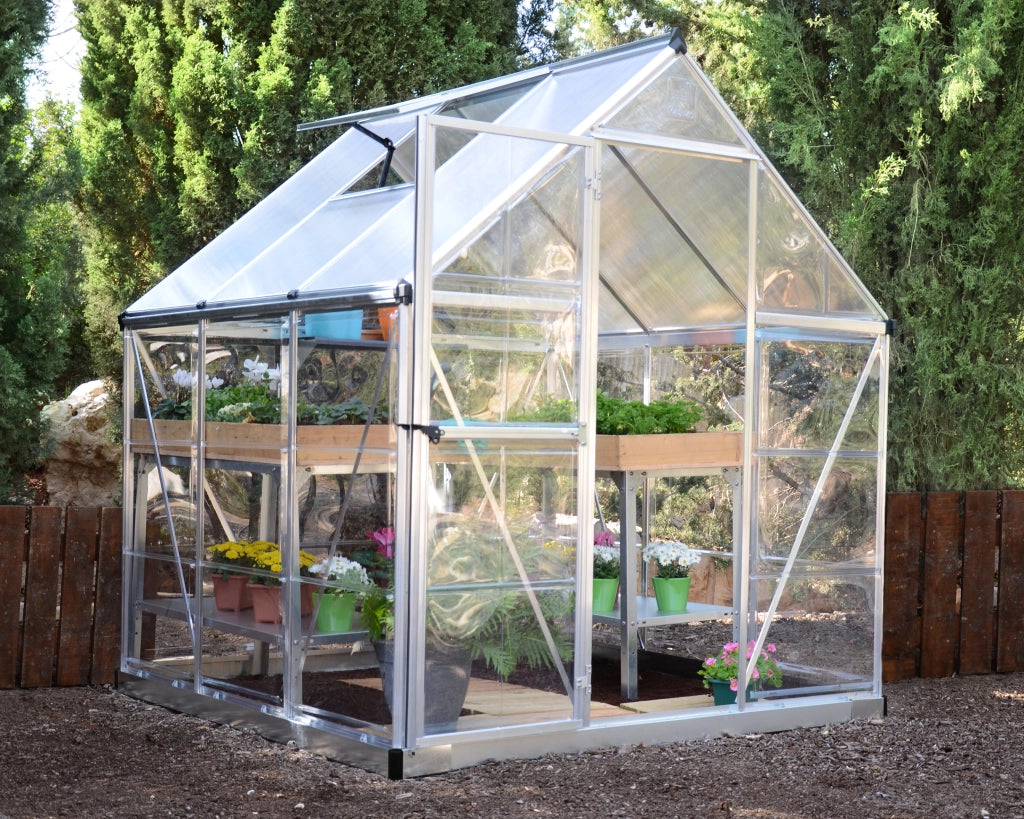 Serra Da Giardino in Policarbonato Hybrid 186X185X208 cm colore Argento