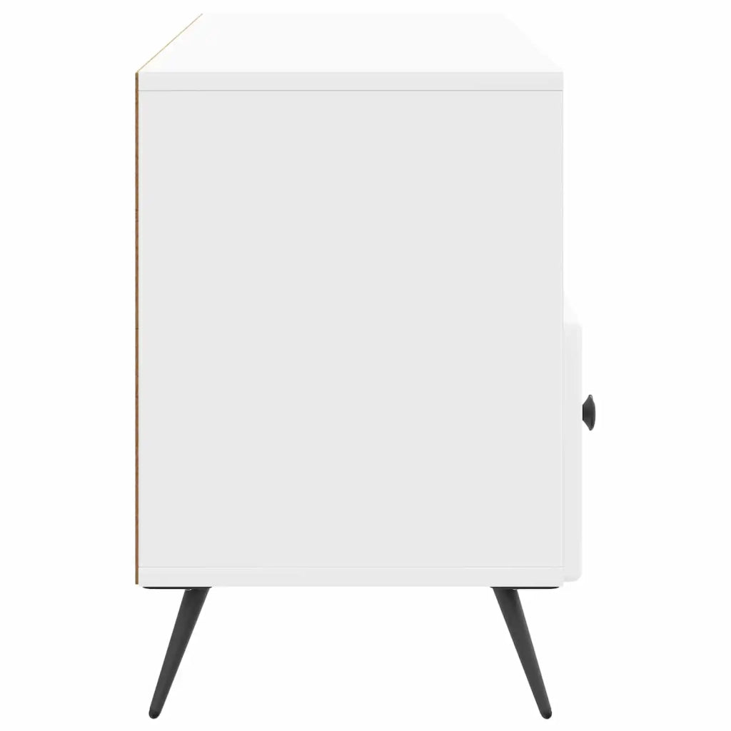 Mobile TV Bianco Lucido 102 x 34,5 x 50 cm Legno ingegnerizzato 895599