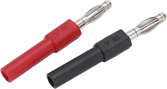 Adattatore Banana Plug 4mm Maschio a 2mm Femmina - Set da 5 Adattatori per Testine di Multimetro Prove