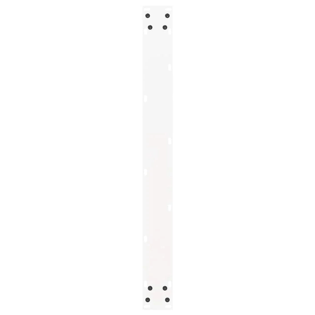 Set di 3 gambe robuste per tavolo da pranzo a forma di U 90 x 73 cm con piedini regolabili design moderno acciaio bianco 02_0057449