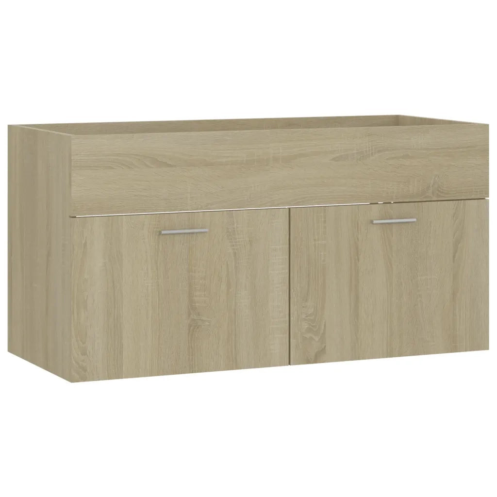 Mobile Sottolavabo Rovere Sonoma 90x38,5x46cm Legno Multistrato 804668