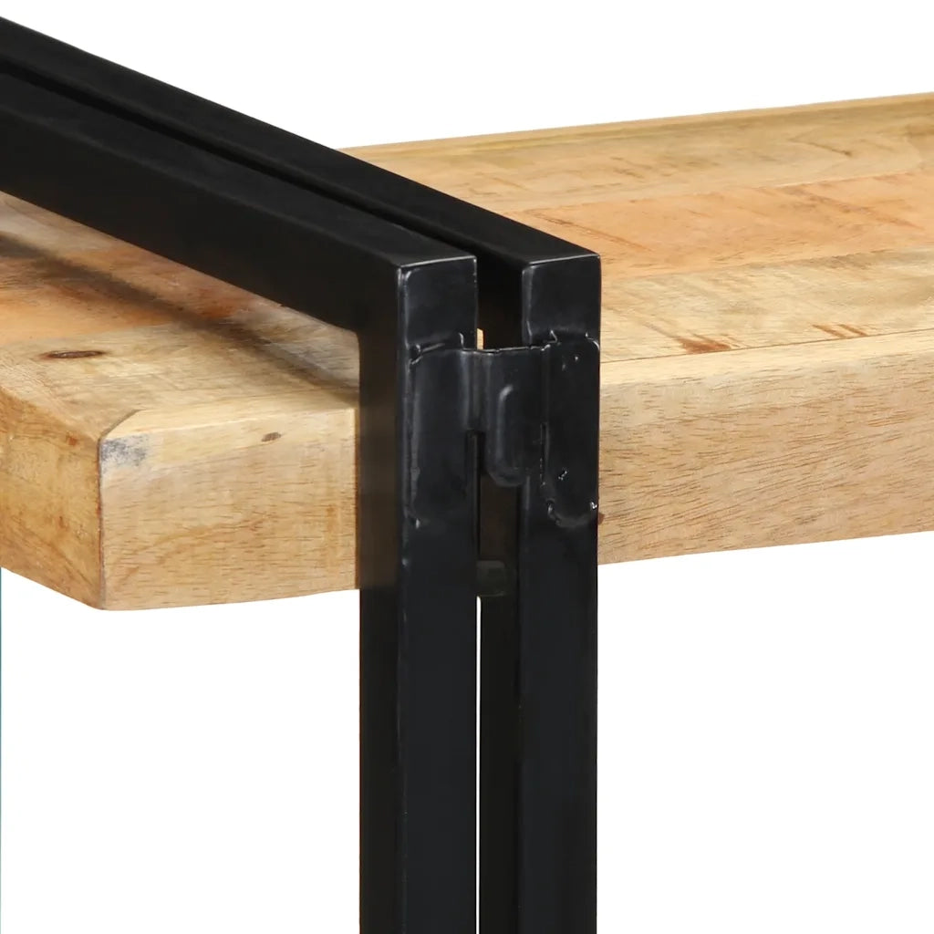 Mensola da Parete 70x33x35 cm in Legno Massello di Mango Grezzo 4017482