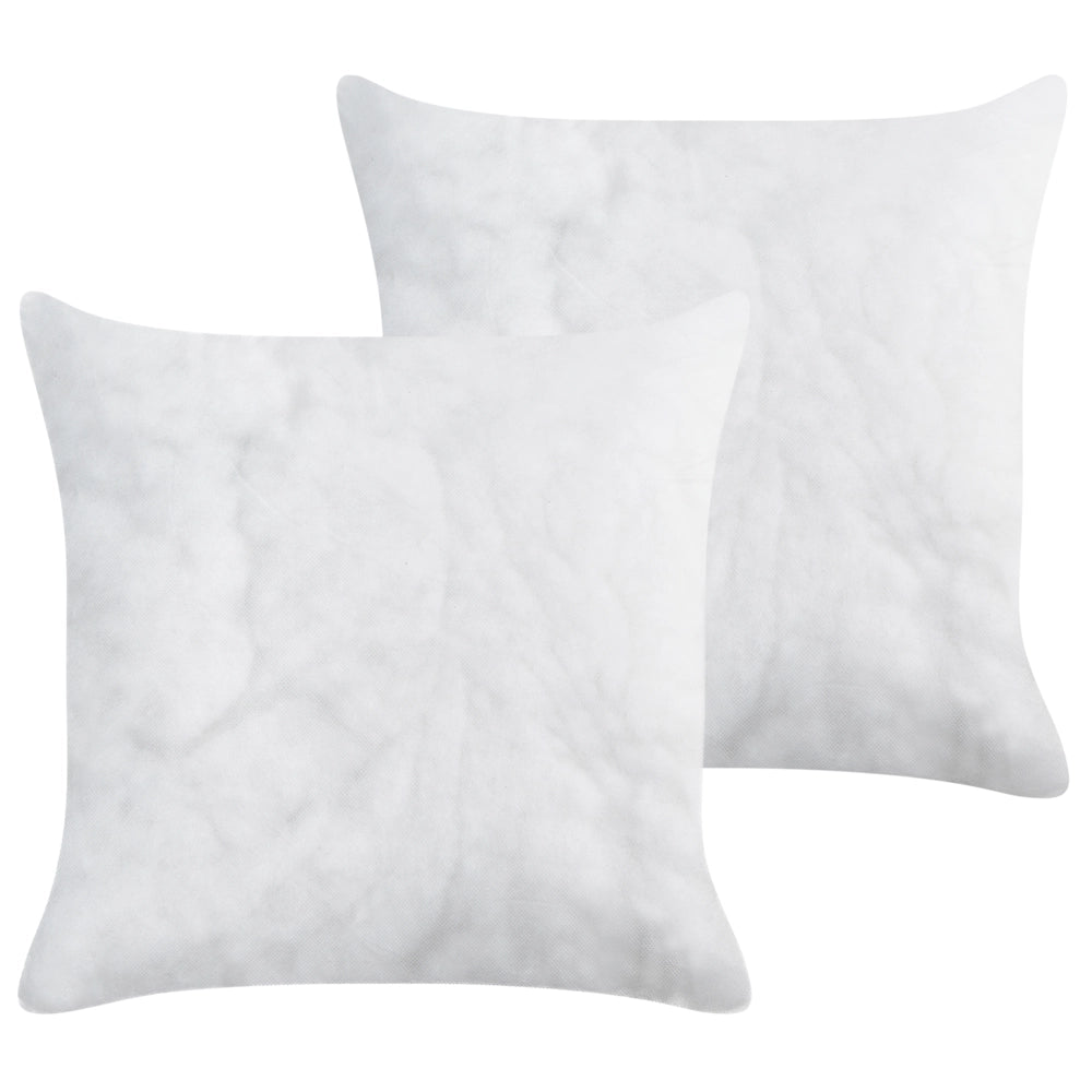 Set di 2 imbottiture per cuscini in poliestere bianco 45 x 45 cm Inserti per cuscini Camera da letto