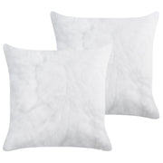 Set di 2 imbottiture per cuscini in poliestere bianco 45 x 45 cm Inserti per cuscini Camera da letto