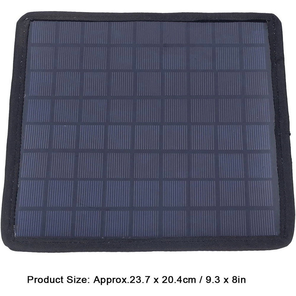 Trade Shop - Caricabatteria Da Pannello Solare Da 6w 18v Da Auto Portatile Da 12v Ricarica -