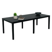 Arabesch, Tavolo da Esterno 10 Posti Made in Italy, 90x220x72h cm Nero Antracite