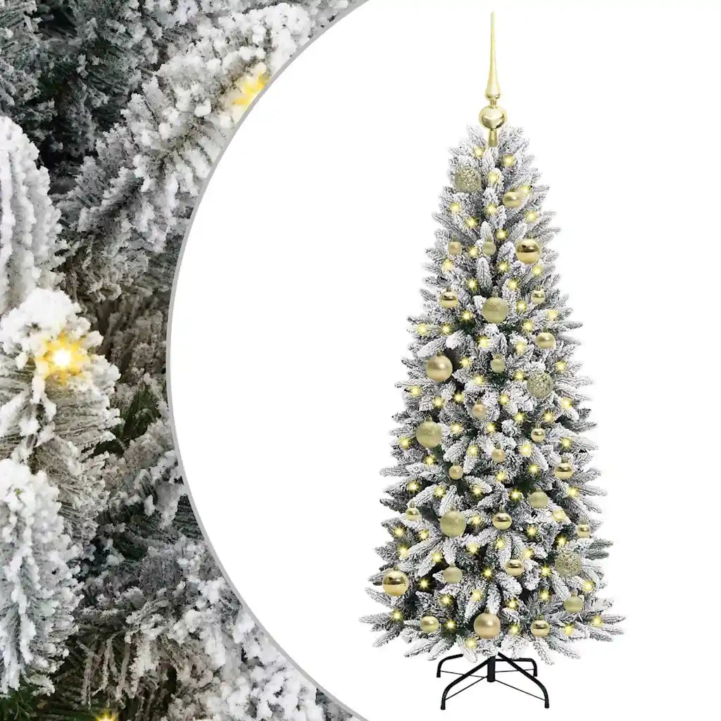 Albero di Natale artificiale con 150 LED Bianco 120 cm 3396025