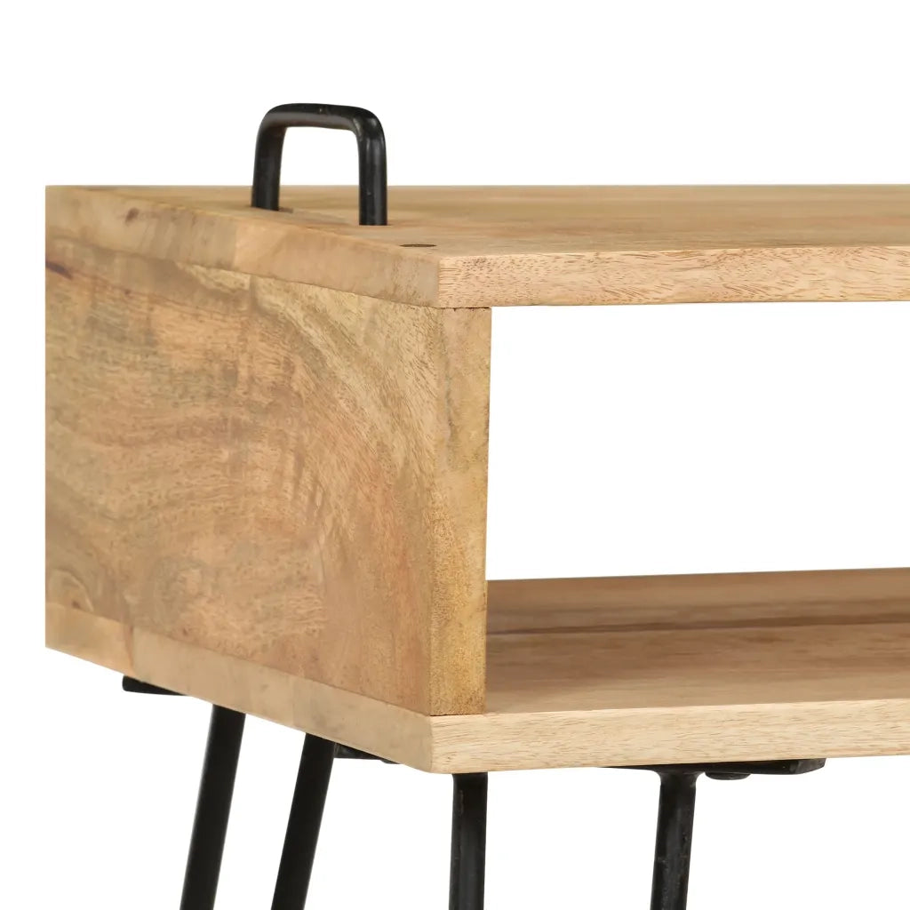 Tavolino da Salotto in Legno Massello di Mango 100x60x45 cm 246020