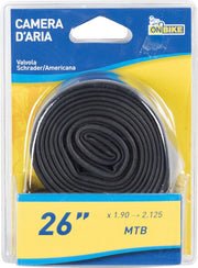 "Camera dâ€™Aria 26"" x 1.75 Valvola Schrader per MTB e City Bike"