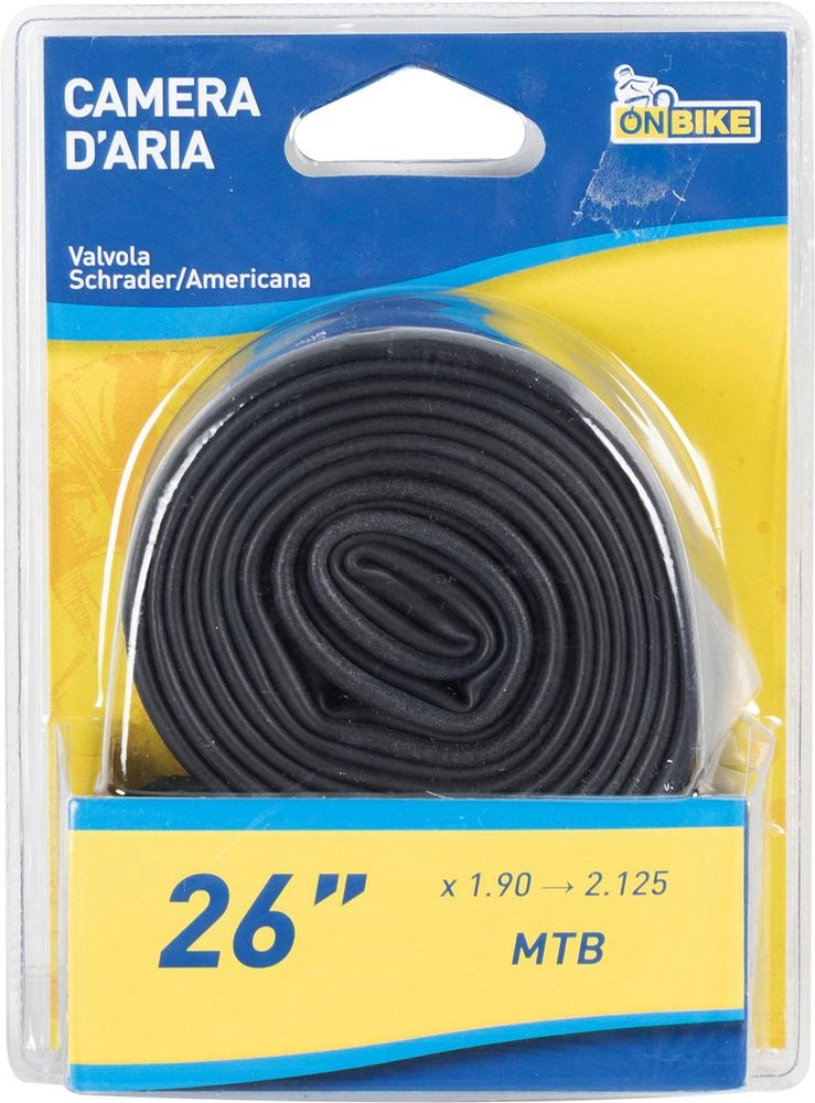 "Camera dâ€™Aria 26"" x 1.75 Valvola Schrader per MTB e City Bike"