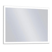 Specchio led retroilluminato rettangolare reversibile pilu, misura 80x60