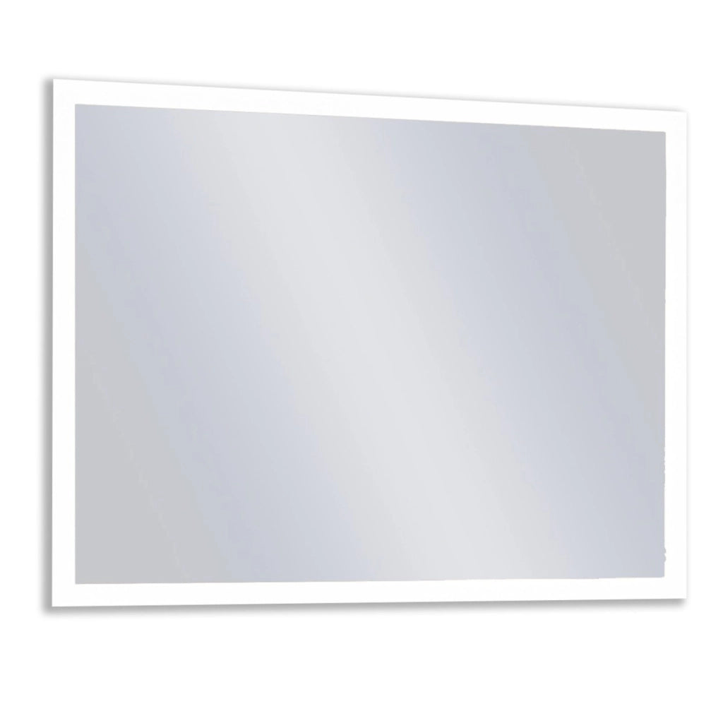 Specchio led retroilluminato rettangolare reversibile pilu, misura 80x60