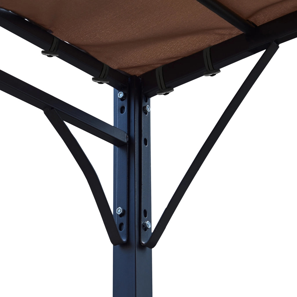 Pergola a parete 3 × 2,5 m NICE taupe