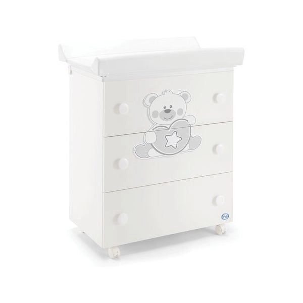 Bagnetto fasciatoio pali 0533miki miki 3 cassetti bianco