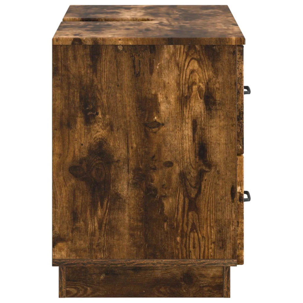 Armadio per Lavabo da Bagno HOORN Rovere Fumo 82 x 41 x 56 cm 897240