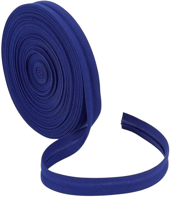 Banda di allacciatura a biais 20 metri - Banda di allacciatura singola - Poliestere cotone - 15 mm di larghezza - Adesivo per cucire abiti - Decorativa e duratura - Banda di allacciatura